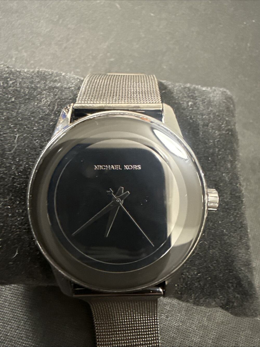 Womens Michael Kors MK-6296 New Battery- 38mm Case -8” Band- All Black (B32)